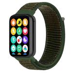 For Xiaomi Smart Band 9 Pro/8 Pro/Redmi Watch 5/4 xDfind Nylon Hook and Loop Fastener Watch Band(Army Green)