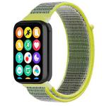 For Xiaomi Smart Band 9 Pro/8 Pro/Redmi Watch 5/4 xDfind Nylon Hook and Loop Fastener Watch Band(Bright Yellow)
