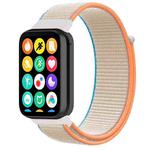 For Xiaomi Smart Band 9 Pro/8 Pro/Redmi Watch 5/4 xDfind Nylon Hook and Loop Fastener Watch Band(Milk White)