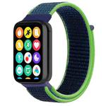 For Xiaomi Smart Band 9 Pro/8 Pro/Redmi Watch 5/4 xDfind Nylon Hook and Loop Fastener Watch Band(Lime Green)