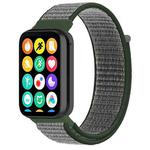 For Xiaomi Smart Band 9 Pro/8 Pro/Redmi Watch 5/4 xDfind Nylon Hook and Loop Fastener Watch Band(Dark Olive)