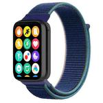 For Xiaomi Smart Band 9 Pro/8 Pro/Redmi Watch 5/4 xDfind Nylon Hook and Loop Fastener Watch Band(Dark Navy Blue)