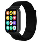For Xiaomi Smart Band 9 Pro/8 Pro/Redmi Watch 5/4 xDfind Nylon Hook and Loop Fastener Watch Band(Dark Black)