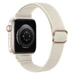 For Apple Watch 42 / 44 / 45 / 46 / 49mm xDfind Ladder Buckle Small Waist Elastic Nylon Watch Band(Starlight)