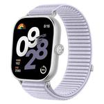 For Xiaomi Smart Band 9 Pro/8 Pro/Redmi Watch 5/4 xDfind Woven Nylon Hook And Loop Fastener Watch Band(Purple)