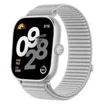 For Xiaomi Smart Band 9 Pro/8 Pro/Redmi Watch 5/4 xDfind Woven Nylon Hook And Loop Fastener Watch Band(Grey)
