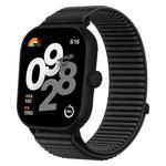 For Xiaomi Smart Band 9 Pro/8 Pro/Redmi Watch 5/4 xDfind Woven Nylon Hook And Loop Fastener Watch Band(Black)