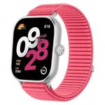 For Xiaomi Smart Band 9 Pro/8 Pro/Redmi Watch 5/4 xDfind Woven Nylon Hook And Loop Fastener Watch Band(Red)