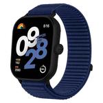 For Xiaomi Smart Band 9 Pro/8 Pro/Redmi Watch 5/4 xDfind Woven Nylon Hook And Loop Fastener Watch Band(Azure)
