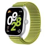 For Xiaomi Smart Band 9 Pro/8 Pro/Redmi Watch 5/4 xDfind Woven Nylon Hook And Loop Fastener Watch Band(Green)
