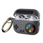 For AirPods 4 Retro Game Console Style Earphone Silicone Protective Case(Grey)