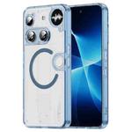For Nothing Phone 3 PC Hybrid TPU Airbag Shockproof MagSafe Phone Case(Transparent Blue)