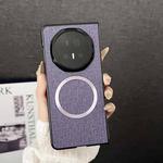 For Honor Magic V5 CD Magsafe Magnetic Cloth Texture Phone Case(Purple)