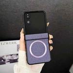 For Xiaomi Mix Flip 2 CD Magsafe Magnetic Cloth Texture Phone Case(Purple)