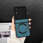 For Xiaomi Mix Flip 2 CD Magsafe Magnetic Cloth Texture Phone Case(Dark Green)