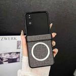 For Xiaomi Mix Flip 2 CD Magsafe Magnetic Cloth Texture Phone Case(Grey)