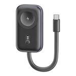 For Apple Watch Series USAMS CD245 1200mAh Portable Watch Wireless Charger with Cable(Metal Gray)