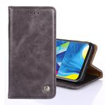 For Samsung Galaxy S20+ Non-Magnetic Retro Texture Horizontal Flip Leather Case with Holder & Card Slots & Wallet(Grey)