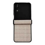 For Xiaomi Mix Flip 2 Fantasy Weave Pattern Three-piece Set Protective Phone Case(Khaki)