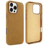 For iPhone 16 Pro Max VIETAO Suede MagSafe PU Leather Phone Case(Light Brown)