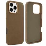 For iPhone 16 Pro Max VIETAO Suede MagSafe PU Leather Phone Case(Dark Brown)