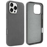 For iPhone 16 Pro Max VIETAO Suede MagSafe PU Leather Phone Case(Dark Grey)