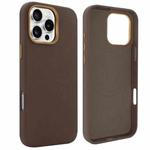 For iPhone 15 Pro Max VIETAO Suede MagSafe PU Leather Phone Case(Coffee Brown)