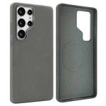 For Samsung Galaxy S25 Ultra 5G VIETAO Suede MagSafe PU Leather Phone Case(Dark Grey)