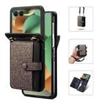 For Motorola Razr 60 / Razr 2025 Crossbody Color Matching Folding Phone Case(Dark Grey)