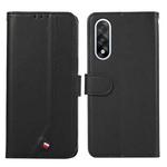 For OnePlus Nord 5 ABEEL Delicate Texture Splicing RFID Leather Phone Case(Black)
