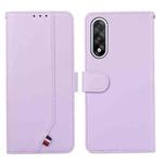 For OnePlus Nord 5 ABEEL Delicate Texture Splicing RFID Leather Phone Case(Purple)