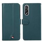 For OnePlus Nord 5 ABEEL Delicate Texture Splicing RFID Leather Phone Case(Green)