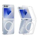 For Samsung Galaxy Z Flip6 5G ABEEL Transparent MagSafe Magnetic Scratch-resistant PC Phone Case(Transparent)
