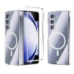 For Samsung Galaxy Z Fold5 5G ABEEL Transparent MagSafe Magnetic Scratch-resistant PC Phone Case(Transparent)