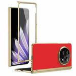 For OPPO Find N5 Integrated AG Frosted Vacuum Plating Phone Case(Red)