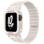 For Apple Watch Ultra 2 / Ultra 49mm xDfind Magnetic Silicone Watch Band with Integrated Watch Cover(Sarlight)