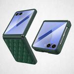 For Samsung Galaxy Z Flip7 5G Integrated Full Coverage Diamond Texture Phone Case(Green)