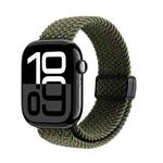 For Apple Watch 42 / 44 / 45 / 46 / 49mm DUX DUCIS Mixture Ultra Series Magnetic Buckle Nylon Braided Strap(Starry Olive)