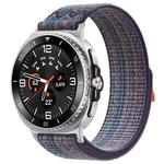 For Samsung Galaxy Watch8 / 8 Classic xDfind Nylon Hook and Loop Fastener Watch Band(Royal Blue Orange)