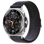 For Samsung Galaxy Watch8 / 8 Classic xDfind Nylon Hook and Loop Fastener Watch Band(Black Blue)