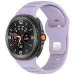 For Samsung Galaxy Watch Ultra/Ultra 2025 xDfind Round Dots Silver Stud Buckle Silicone Watch Band(Purple)