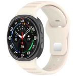 For Samsung Galaxy Watch8 / 8 Classic xDfind Round Dots Silver Stud Buckle Silicone Watch Band(Starlight)