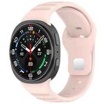 For Samsung Galaxy Watch8 / 8 Classic xDfind Round Dots Silver Stud Buckle Silicone Watch Band(Pink)