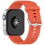 For Huawei Watch Fit4 Pro / Fit4 / Fit3 xDfind Silver Buckle Solid Color Silicone Watch Band(Orange)