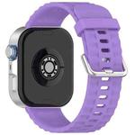 For Huawei Watch Fit4 Pro / Fit4 / Fit3 xDfind Silver Buckle Solid Color Silicone Watch Band(Purple)