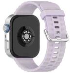 For Huawei Watch Fit4 Pro / Fit4 / Fit3 xDfind Silver Buckle Solid Color Silicone Watch Band(Light Purple)