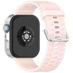 For Huawei Watch Fit4 Pro / Fit4 / Fit3 xDfind Silver Buckle Solid Color Silicone Watch Band(Light Pink)