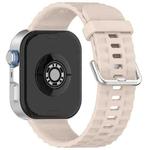 For Huawei Watch Fit4 Pro / Fit4 / Fit3 xDfind Silver Buckle Solid Color Silicone Watch Band(Ivory White)