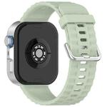 For Huawei Watch Fit4 Pro / Fit4 / Fit3 xDfind Silver Buckle Solid Color Silicone Watch Band(Light Green)