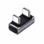 240W 80Gbps Type-C Full Function Adapter, Model:U-shaped Male to Male(Silver)